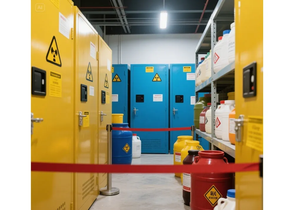 Segurtasun kimikoa: zure lantokian arriskuak saihestea biltegiratze praktiken bidez